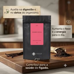 Chá Puerh Bourbon Vanilla Moncloa Pouch 45g