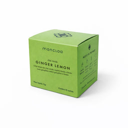 Chá Verde Ginger Lemon Moncloa — Caixa com 10 Sachês 15g