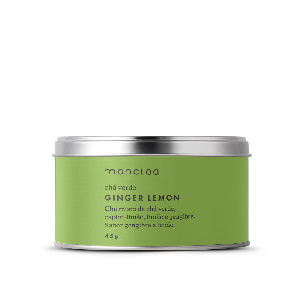 Chá Verde Ginger Lemon Moncloa Lata 45g