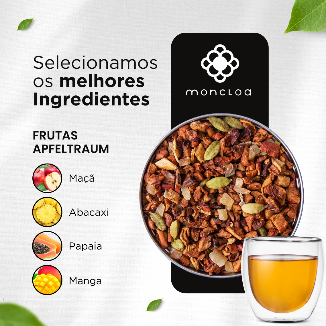 Chá Infusão de Frutas Apfeltraum Moncloa Pouch 65g
