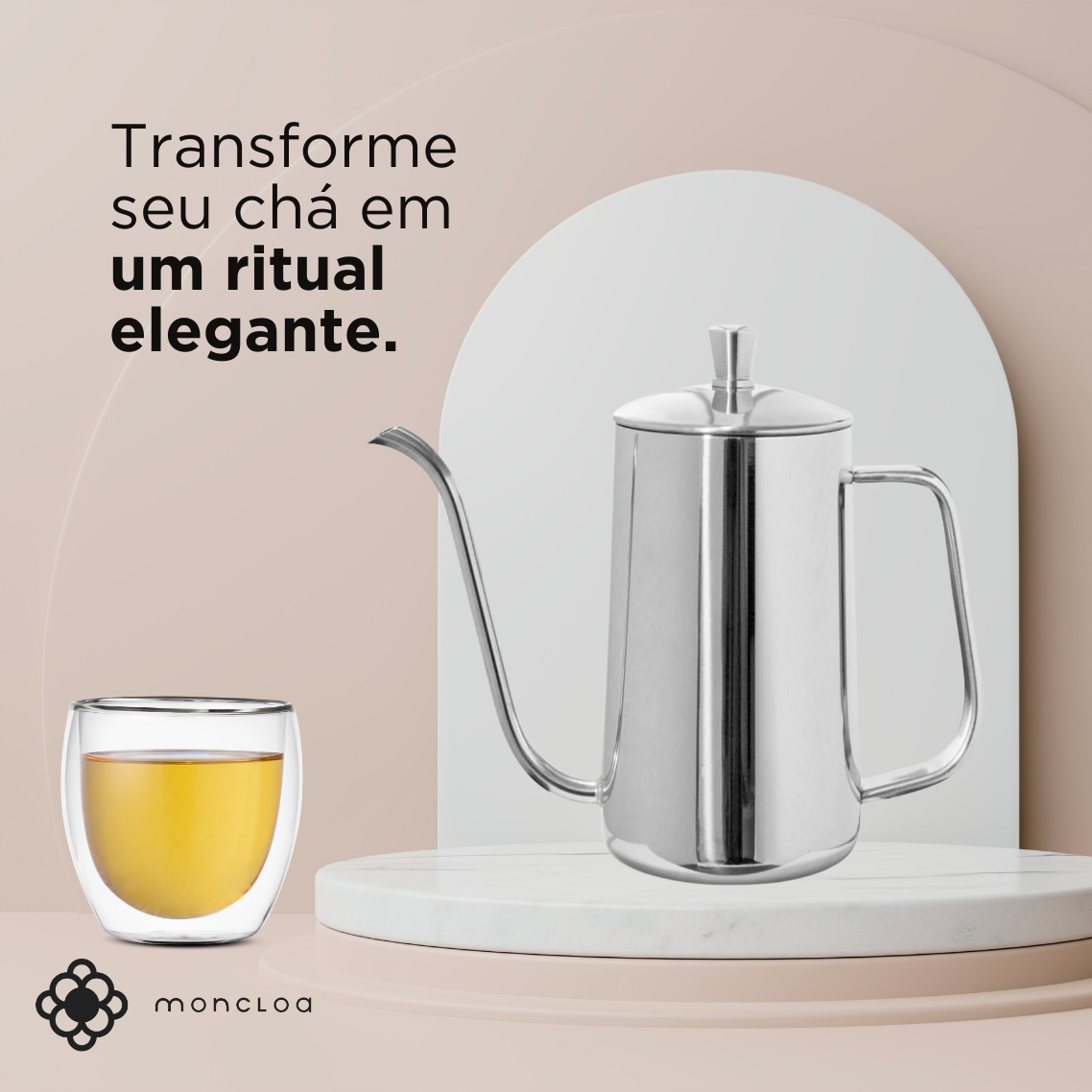 Chaleira Pescoço de Ganso 500ml Pressca