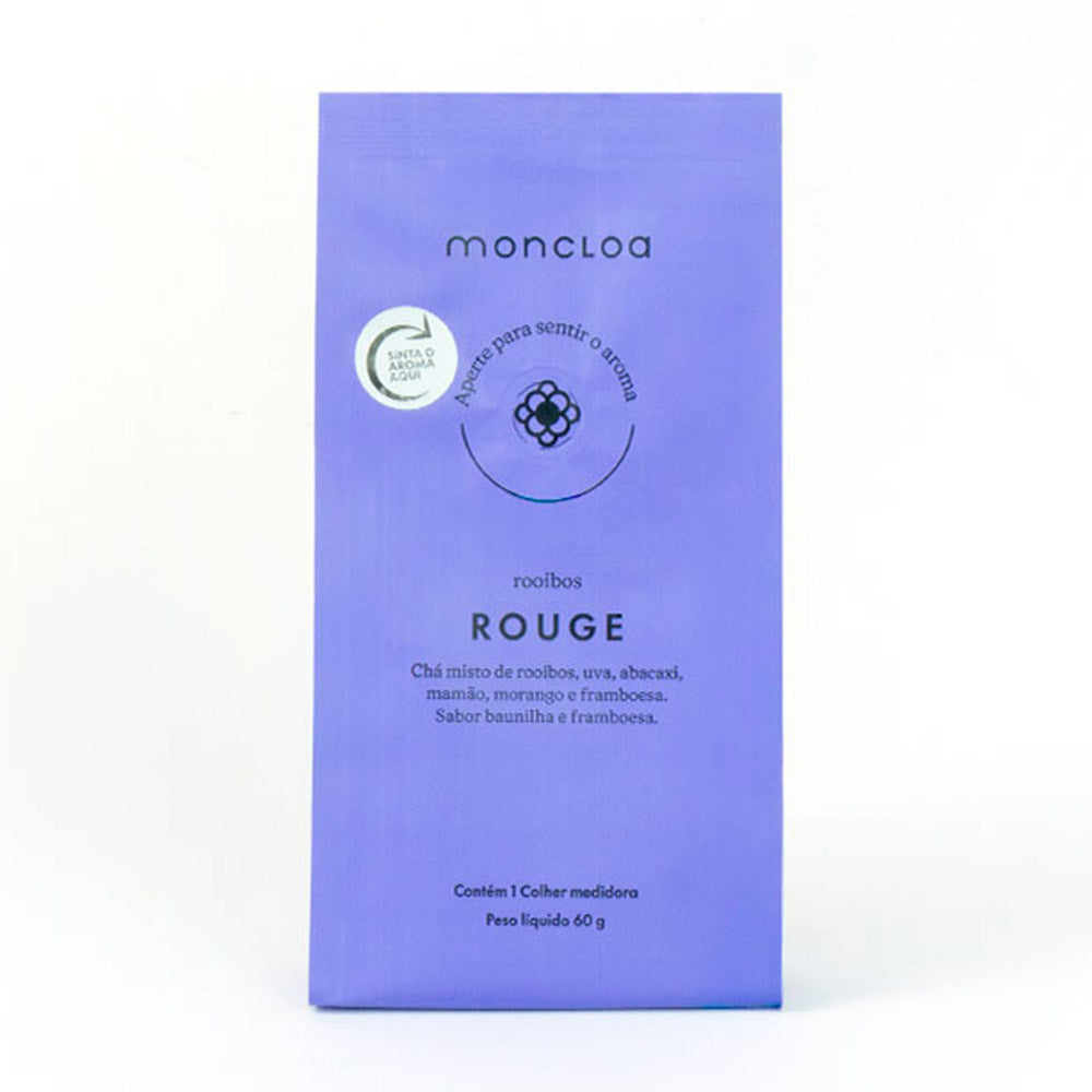 Chá Infusão de Rooibos Rouge Moncloa Pouch Valvulado 60g
