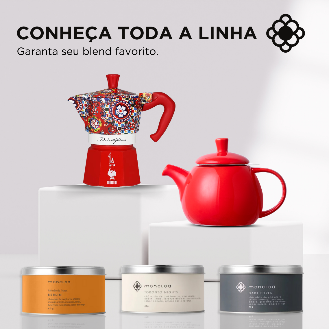 Cafeteira Moka Dolce & Gabbana 3 Xícaras 130ml Bialetti Vermelha