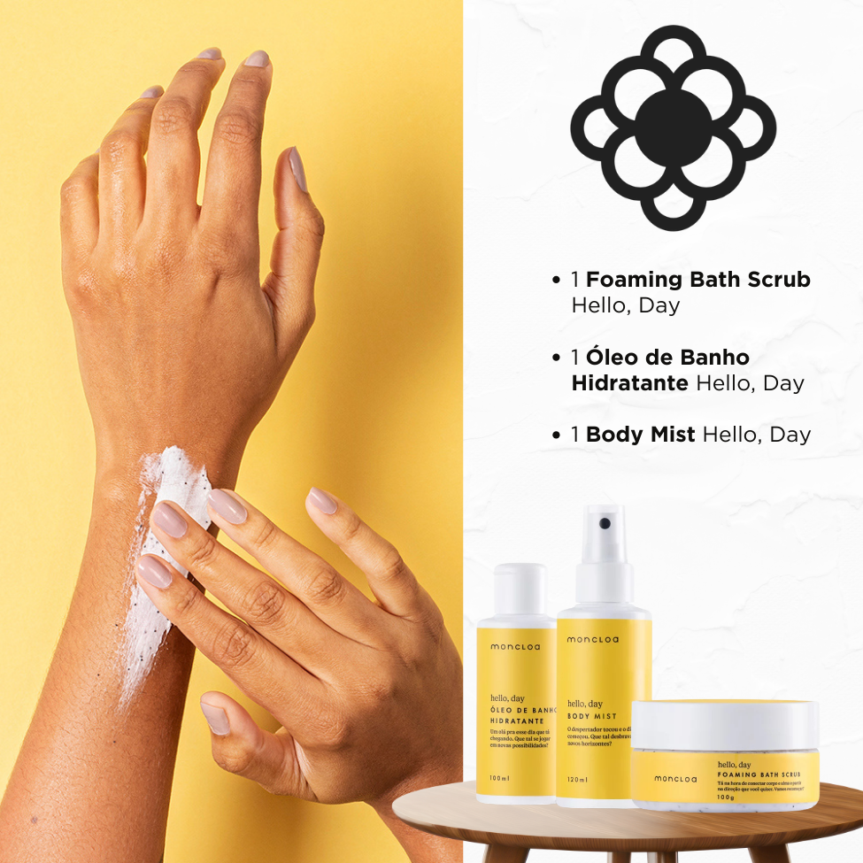 Kit de cuidado com a pele Essênciais Hello, Day