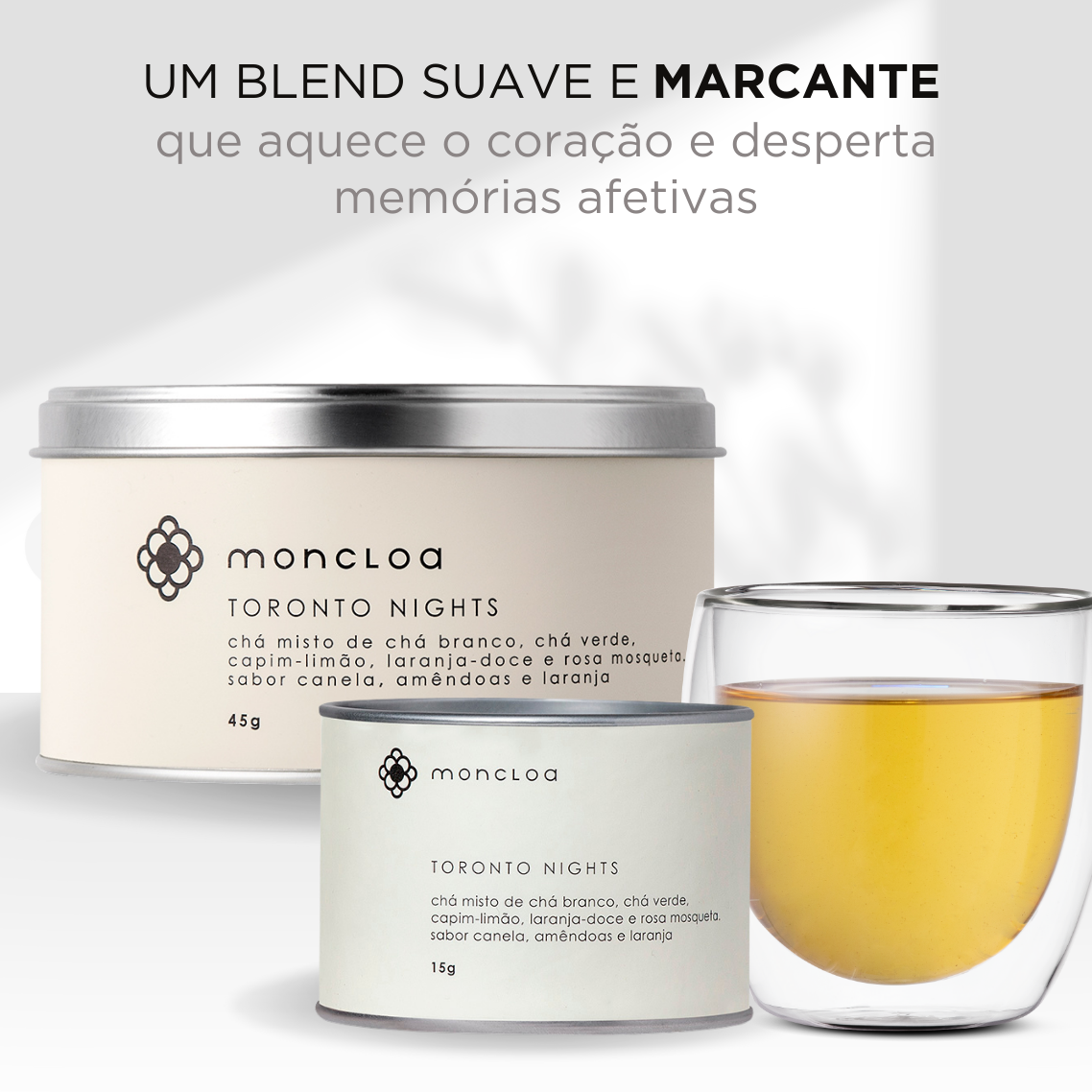 Chá Branco Toronto Nights Moncloa Lata 45g