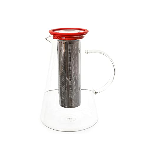 Jarra de Chá de Vidro com Infusor Tweet Duo Moncloa 1.7l