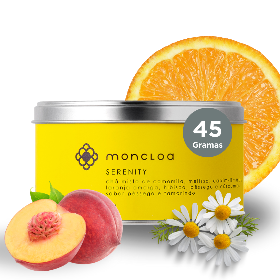 Chá Infusão de Ervas Serenity Moncloa Lata 45g
