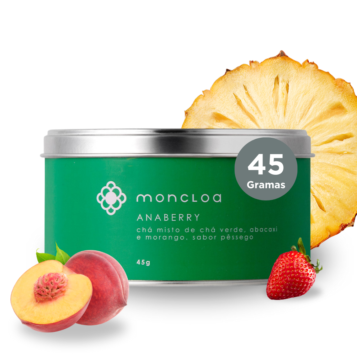 Chá Verde Anaberry Moncloa Lata 45g