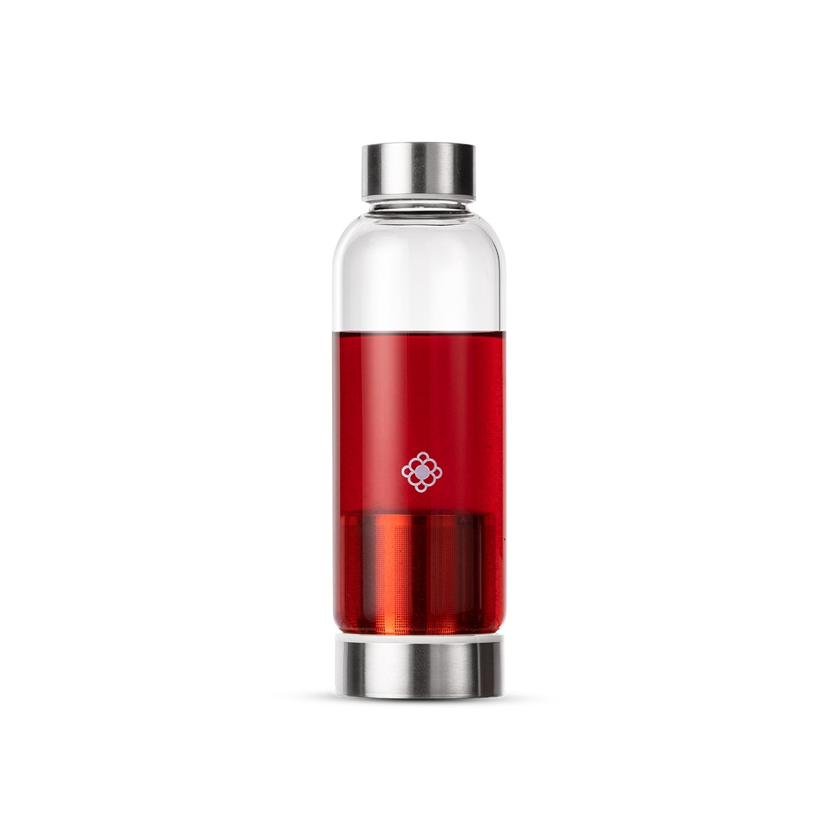 Garrafa de Vidro Com Infusor para Chá e Água Saborizada 450ml Moncloa