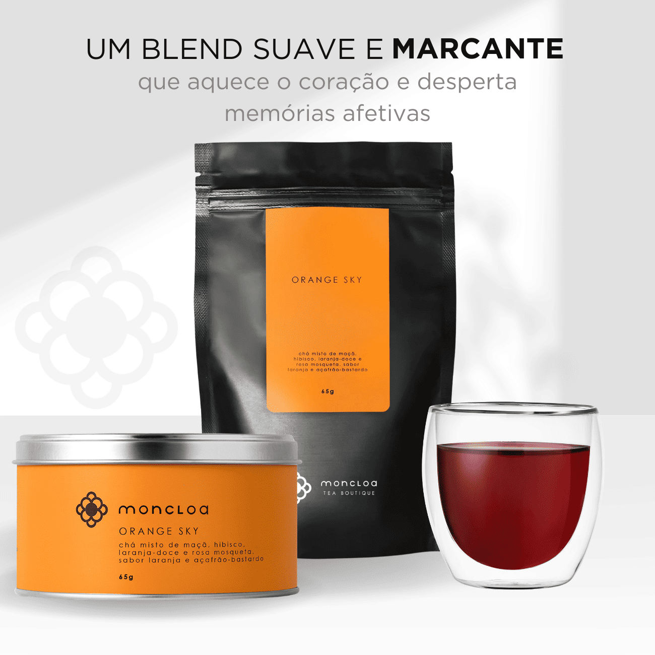 Chá Infusão de Frutas Orange Sky Moncloa Pouch 65g