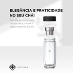 Garrafa de Vidro Duplo com Infusor Sync Duo Bottle Moncloa 320ml