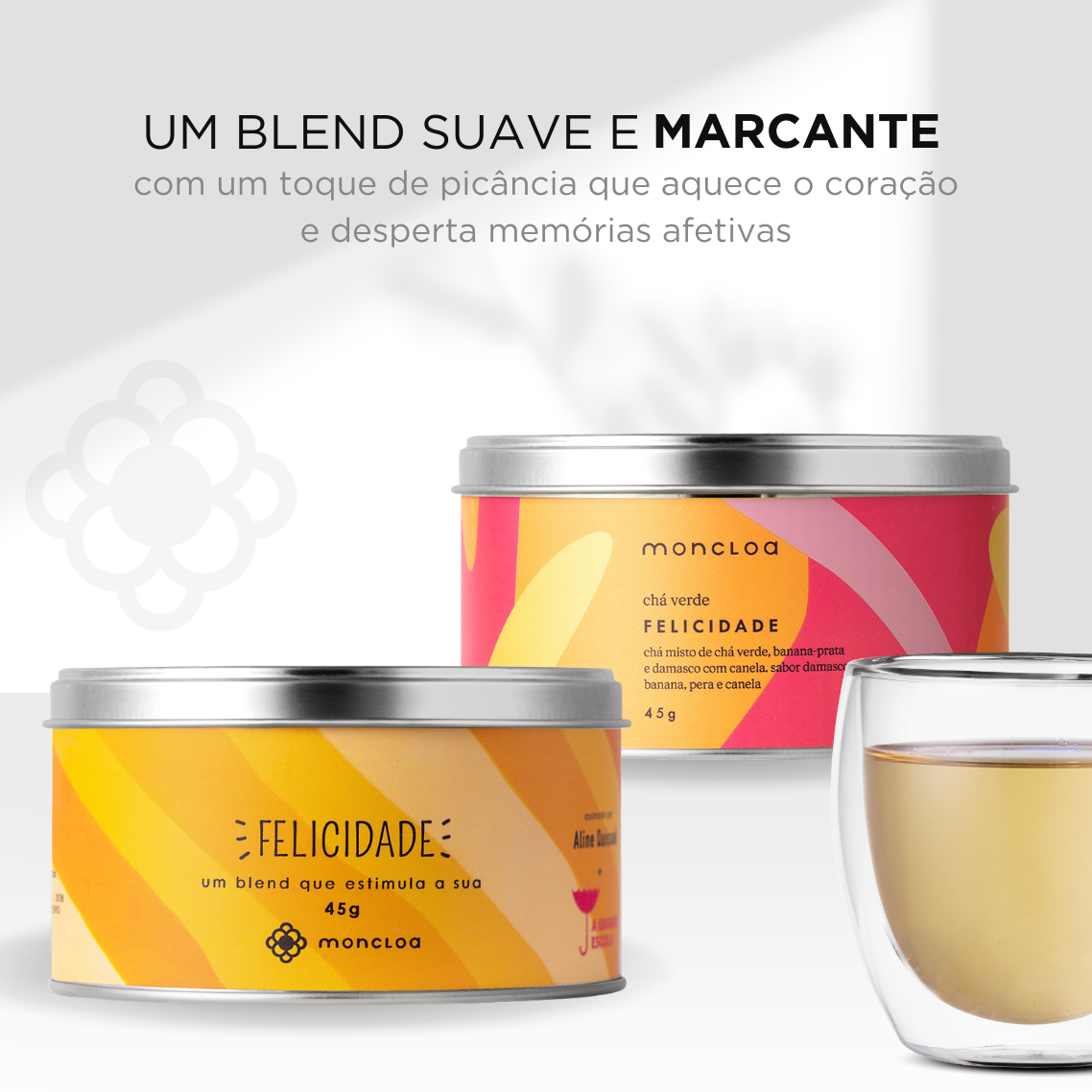 Chá Verde Felicidade Moncloa Lata 45g