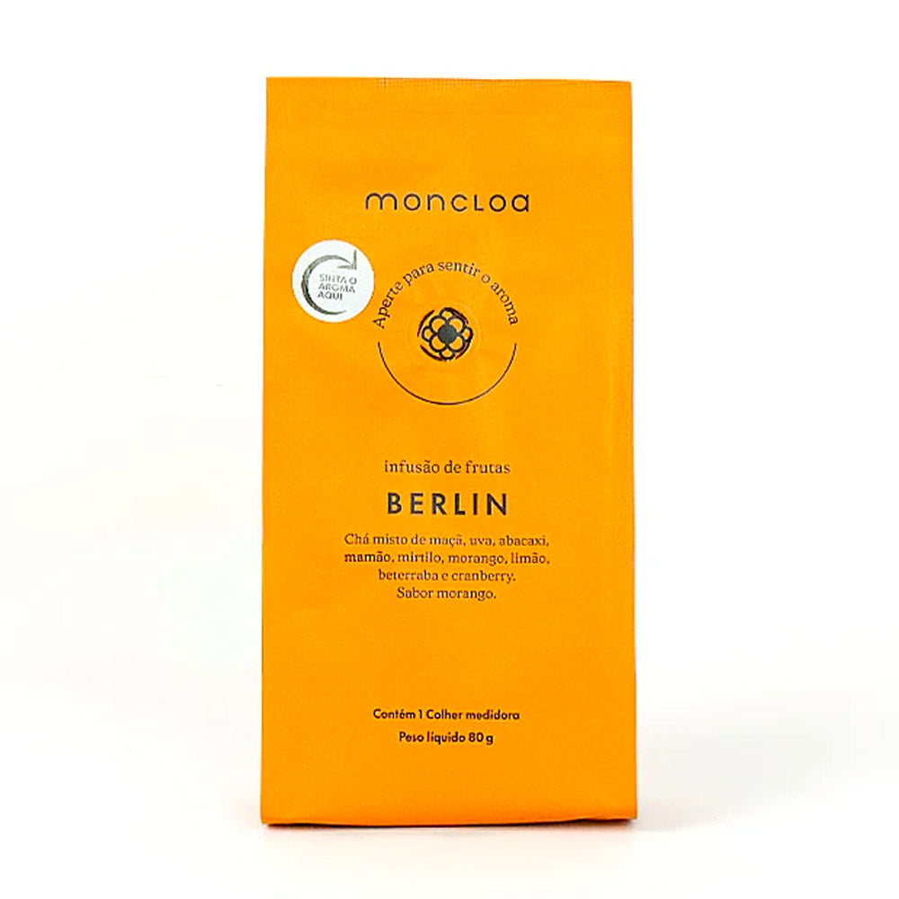 Chá Infusão de Frutas Berlin Moncloa Pouch Valvulado 80g