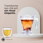 Copo Preparador Infusor De Chá Momentea Cup Moncloa  530ml - Transparente