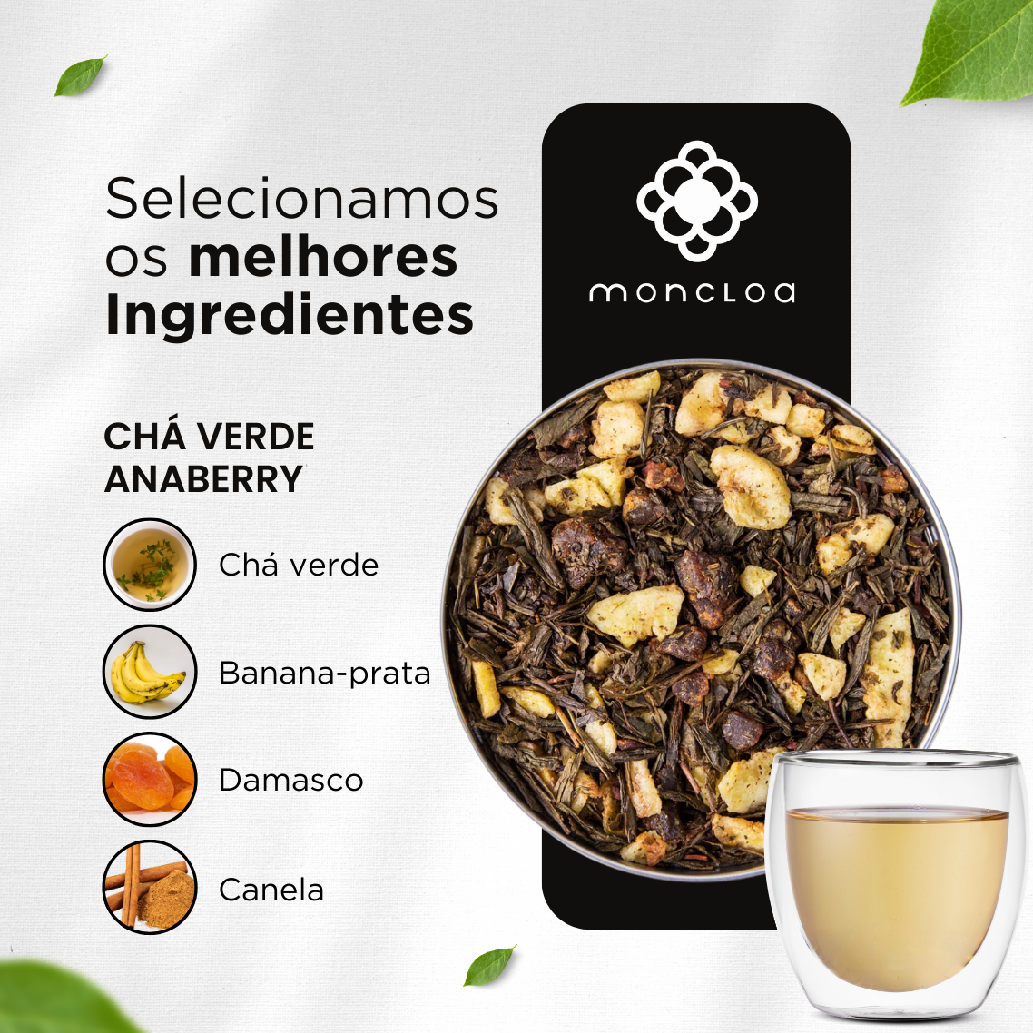 Chá Verde Felicidade Moncloa Lata 45g