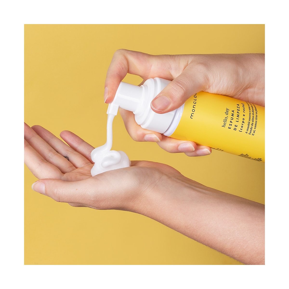 Espuma de Limpeza para Corpo e Rosto Hello, Day Moncloa 150ml