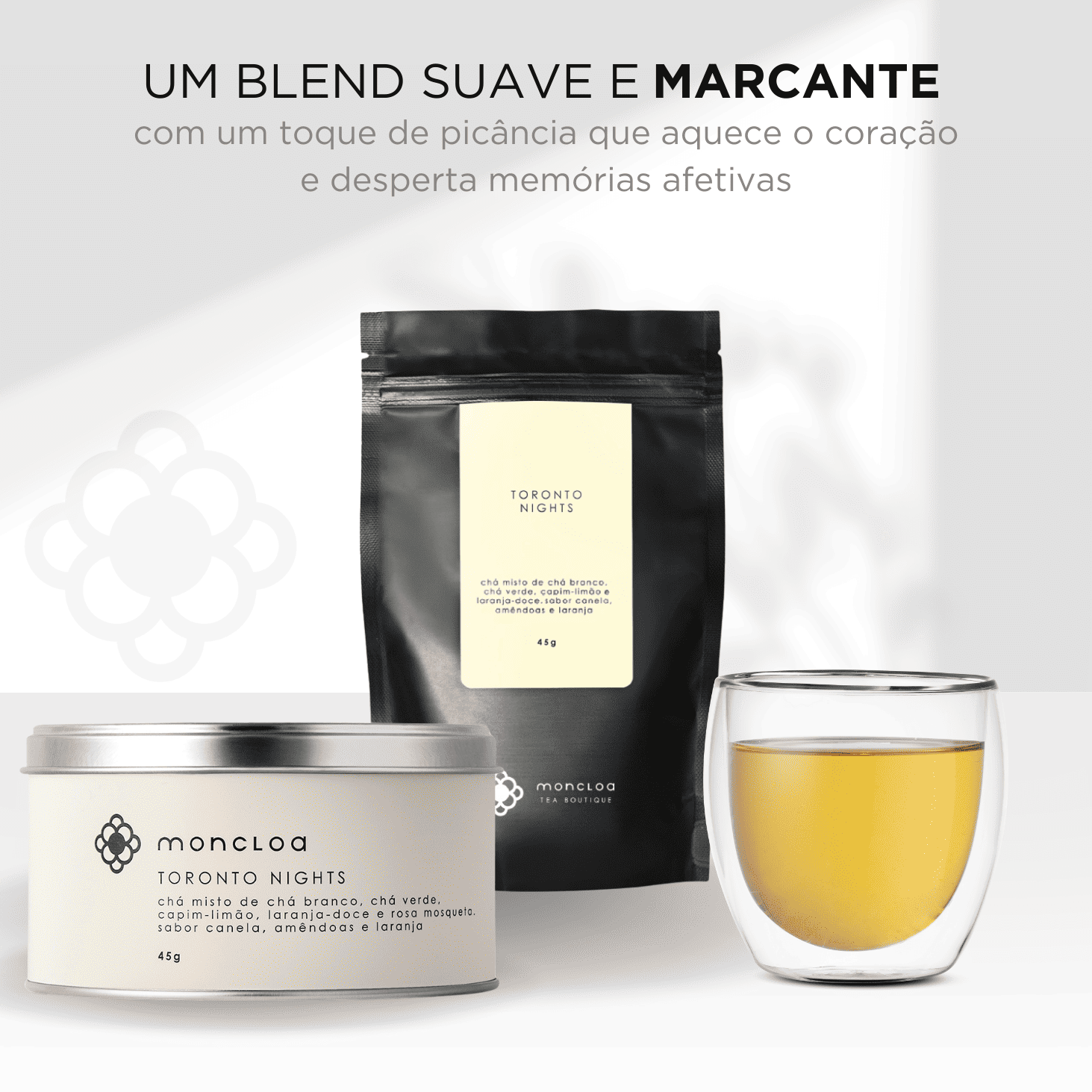 Chá Branco Toronto Nights Moncloa Pouch 45g