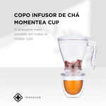 Copo Preparador Infusor De Chá Momentea Cup Moncloa  530ml - Transparente