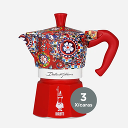 Cafeteira Moka Dolce & Gabbana 3 Xícaras 130ml Bialetti Vermelha