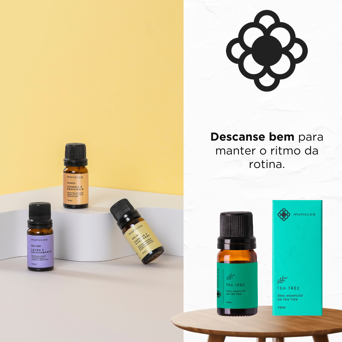 Óleo Essencial Puro de Tea Tree Moncloa 10ml - VENCIMENTO 11/2025