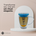 Caneca de Chá de Vidro com Infusor Rebel Duo Cup Moncloa