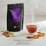 Pouch Chá Rooibos Red Citrus Moncloa com benefícios: Relaxante e Anti-estresse, Saúde Feminina, Antioxidante Natural