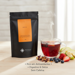 Pouch Chá Berlin Moncloa com benefícios: Rico em Antioxidantes, Digestivo e Detox, Sem Cafeína